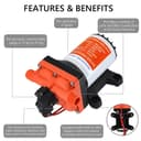 12V RV Water Pump 55PSI 11.3LPM – Caravan, Motorhome & Boat 4